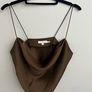 Good American Chocolate Satin Camisole